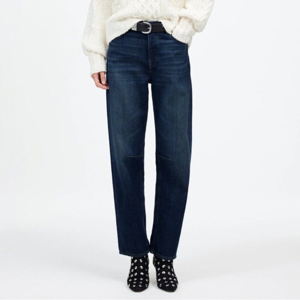 NWOT The Darted Barrel-Leg Jean: Softdrape Edition Leeds Wash